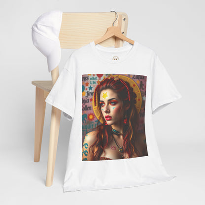 Unisex Heavy Cotton T-Shirt, Sagittarius, Zodiac, Sexy Art