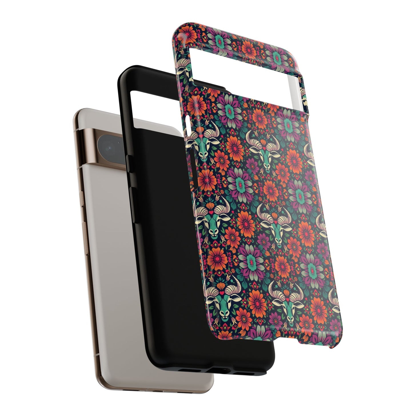 Tough Cases, Taurus, Zodiac v4, Flower Pattern