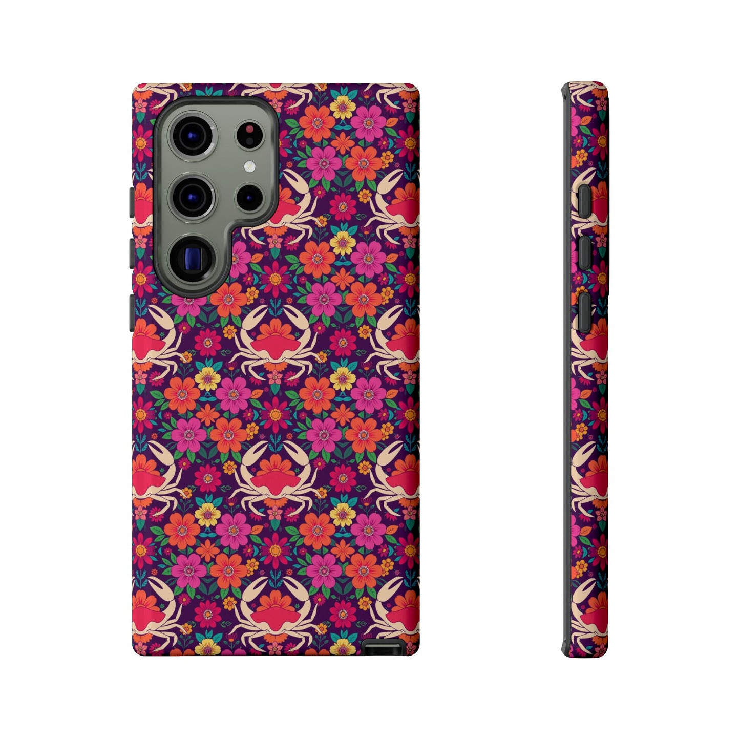 Tough Cases, Cancer, Zodiac v1, Flower Pattern