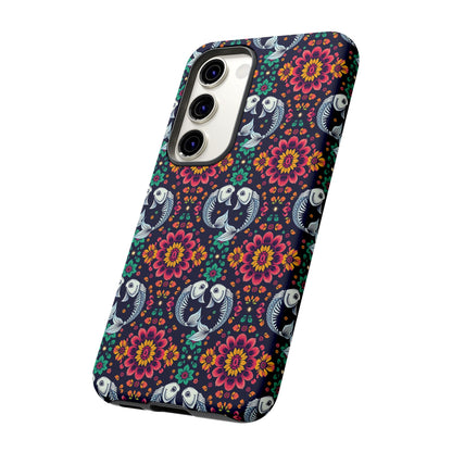 Tough Cases, Pisces, Zodiac v4, Flower Pattern