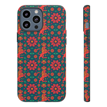 Tough Cases, Leo, Zodiac v2, Flower Pattern