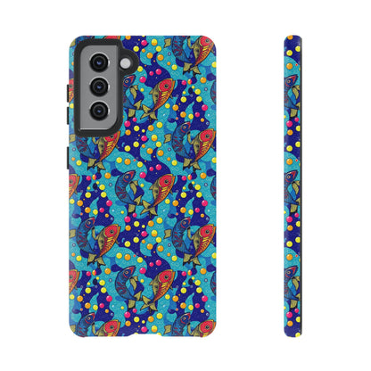 Tough Cases, Pisces, Zodiac v2, Bubble Pattern