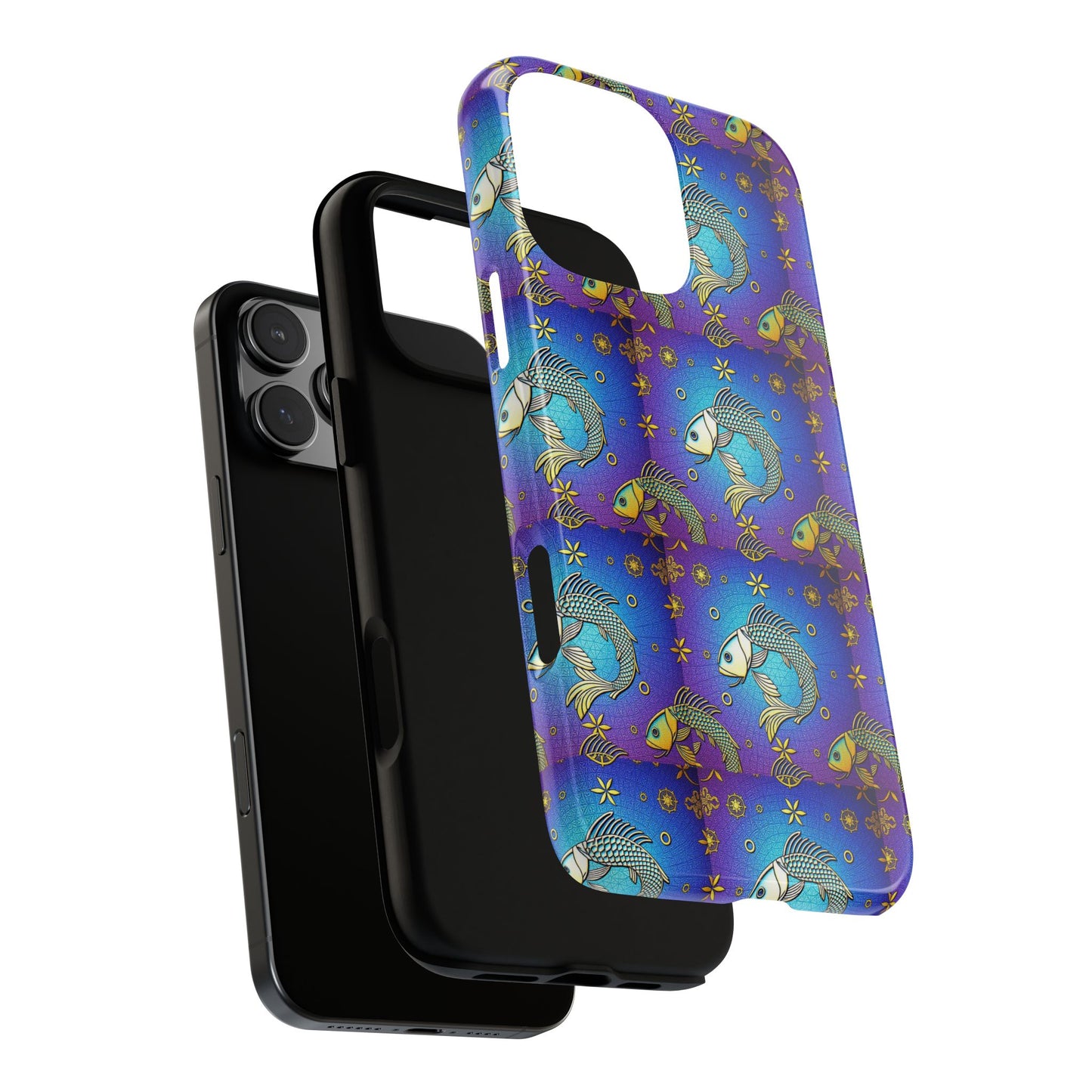 Tough Cases, Pisces, Zodiac v2, Metal Pattern