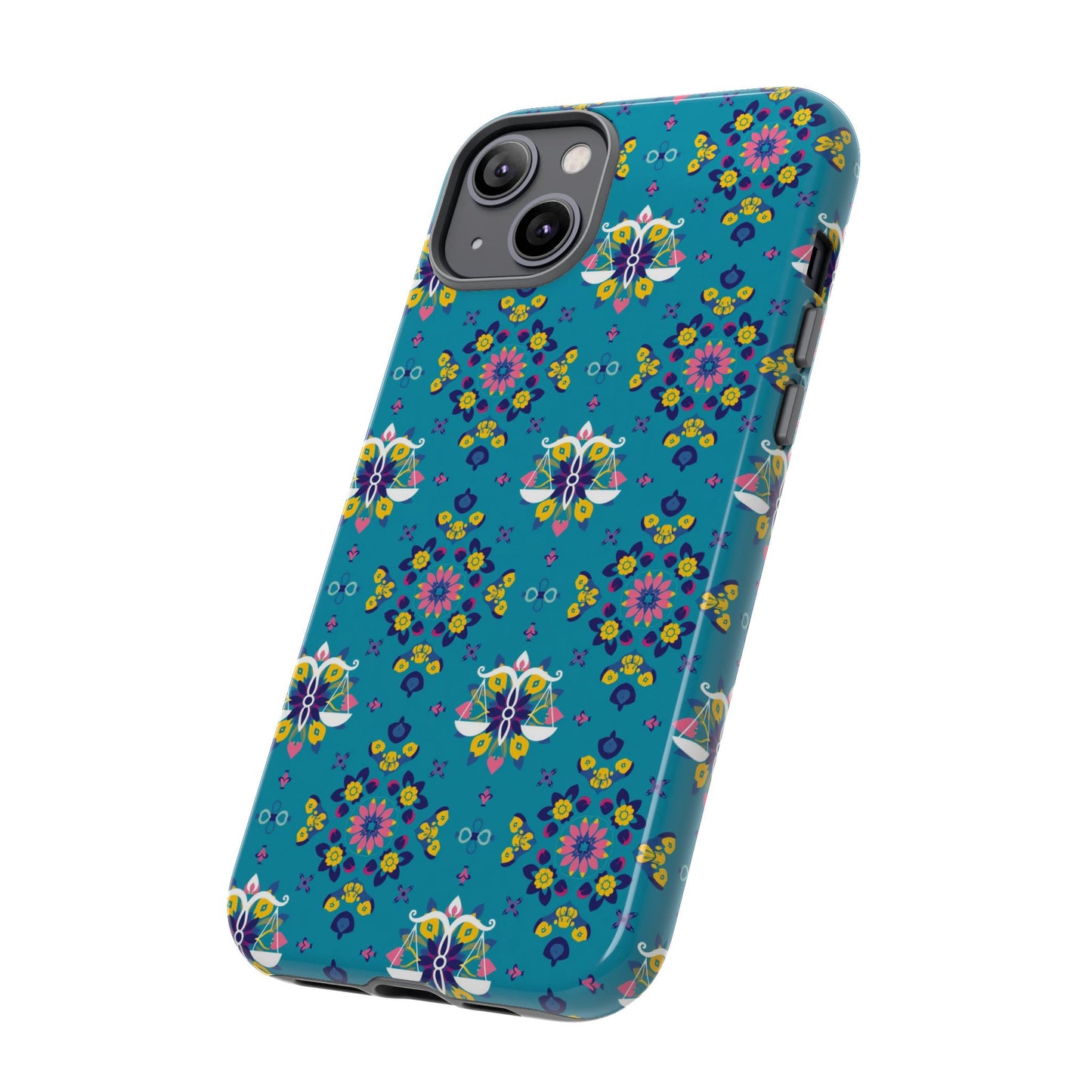Tough Cases, Libra, Zodiac v2, Flower Pattern