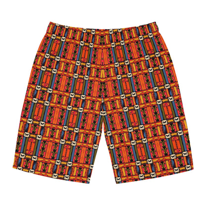 Men's Board Shorts, (AOP), Virgo, Zodiac v1, Shape Pattern