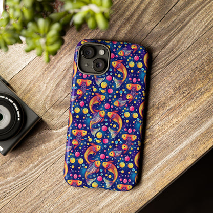 Tough Cases, Pisces, Zodiac, Bubble Pattern