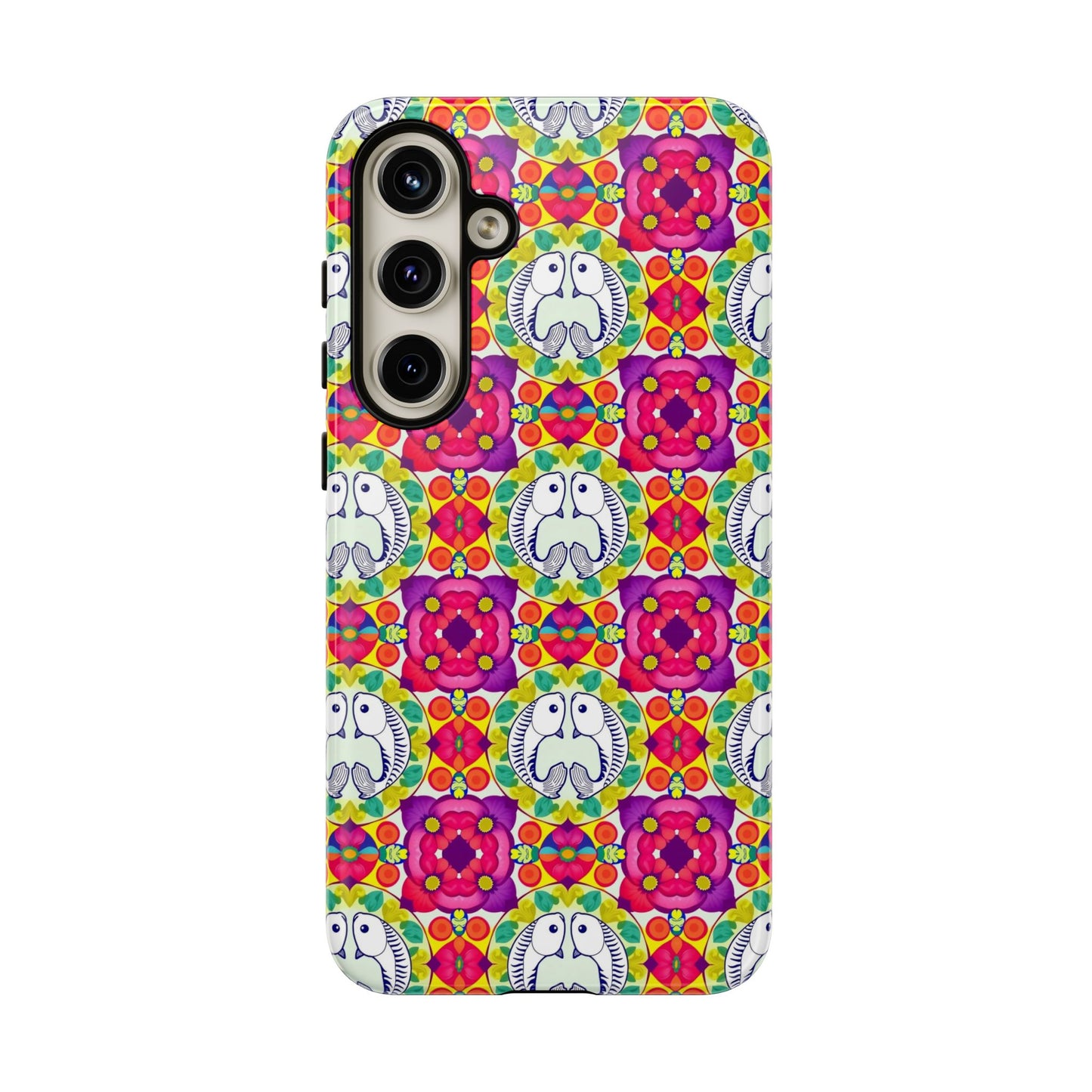 Tough Cases, Pisces, Zodiac v2, Flower Pattern