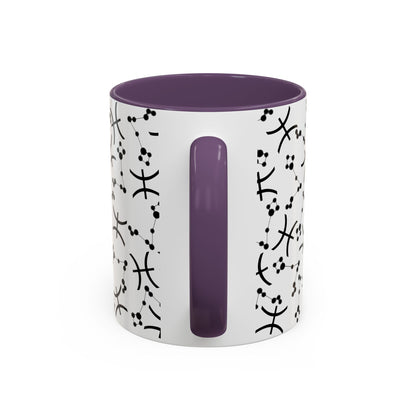 Accent Coffee Mug with the Pisces sign (11, 15oz)