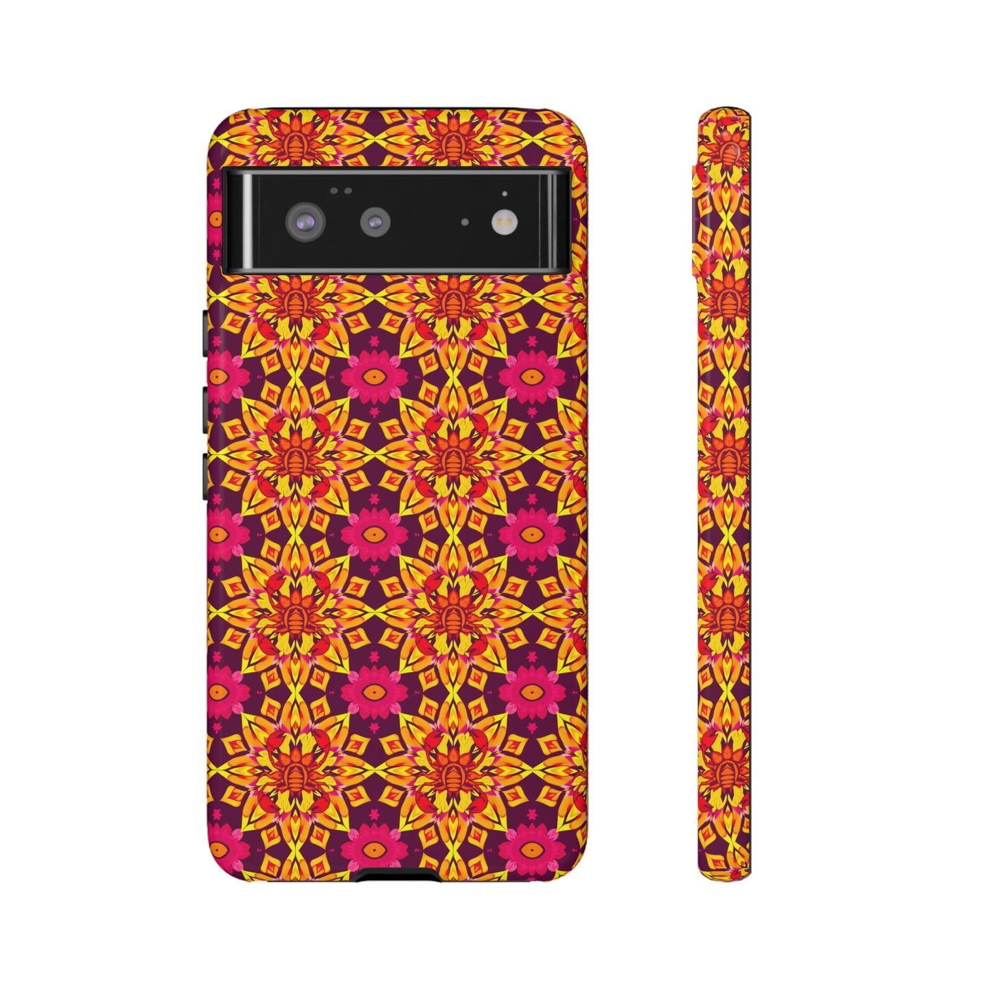 Tough Cases, Scorpio, Zodiac v1, Flower Pattern