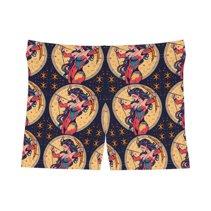 Women's Shorts, (AOP), Sagittarius, Zodiac v3, Sexy Pattern