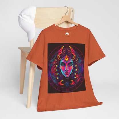 Unisex Heavy Cotton T-Shirt, Scorpio, Zodiac v4, Sexy Art