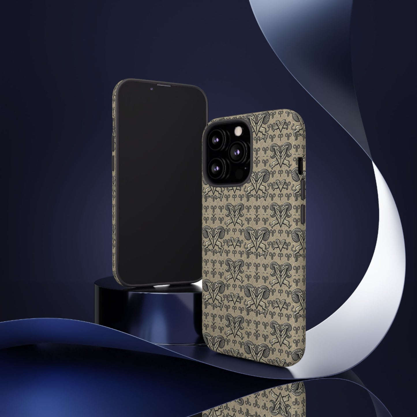 Tough Cases, Aries, Zodiac, Metal Pattern