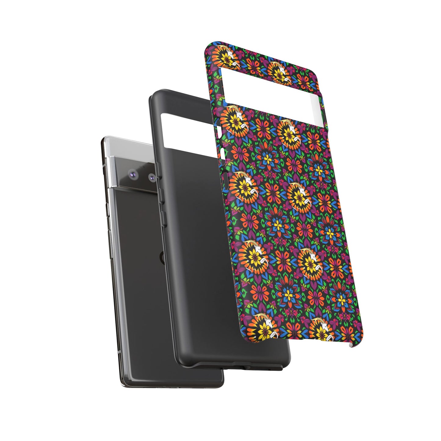 Tough Cases, Capricorn, Zodiac v2, Flower Pattern