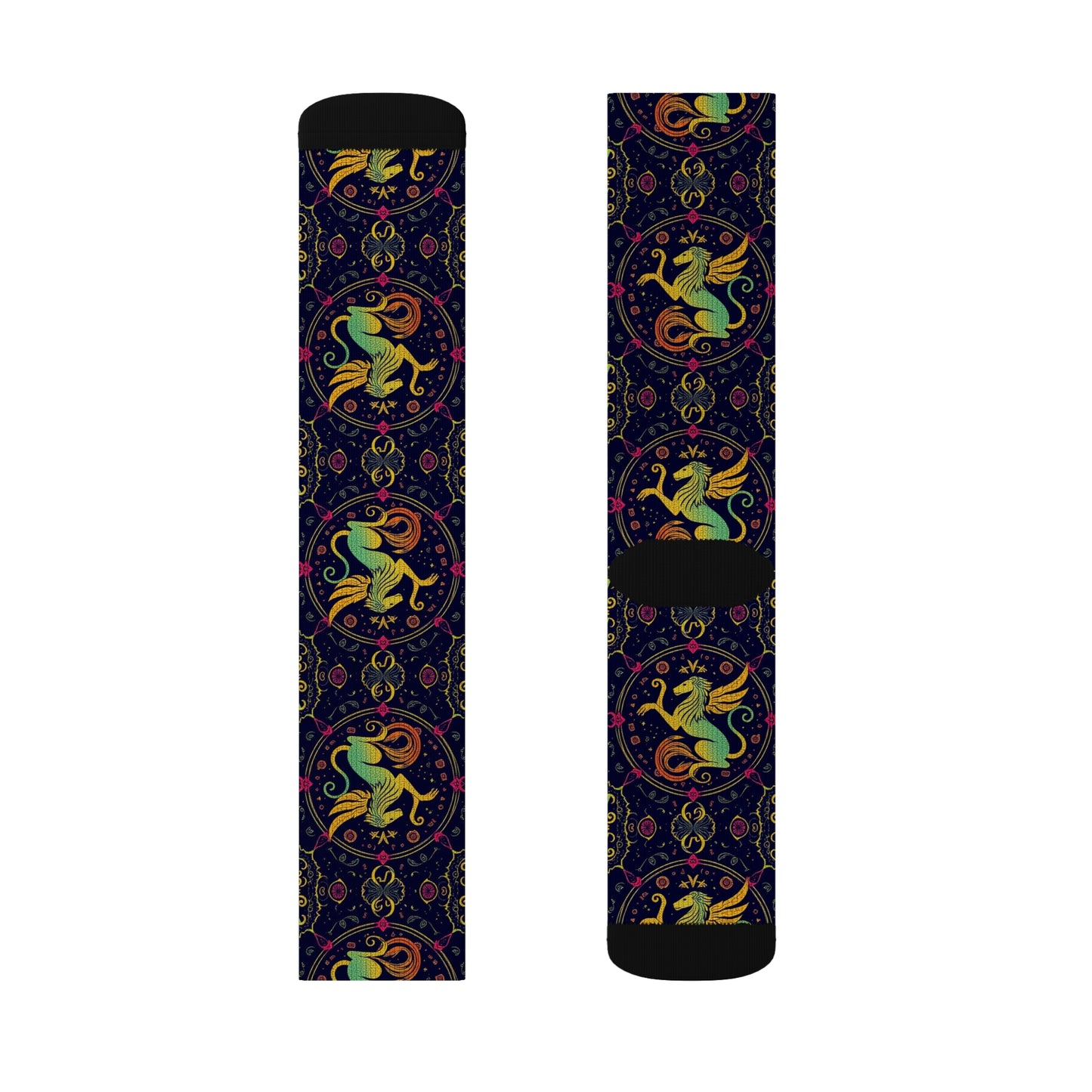 Sublimation Socks, Virgo, Zodiac v3, Pattern