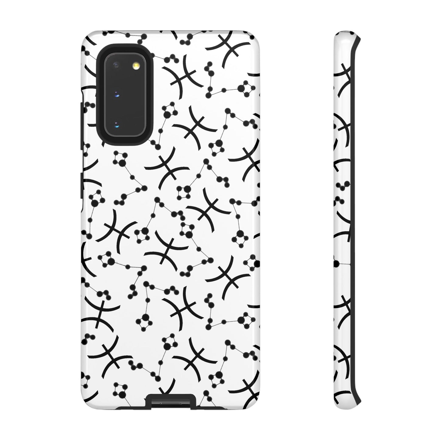 Tough Cases with the Pisces Zodiac sign for iPhone, Samsung Galaxy, and Google Pixel devices