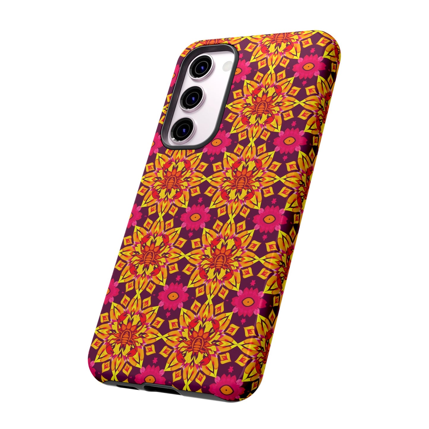 Tough Cases, Scorpio, Zodiac v1, Flower Pattern