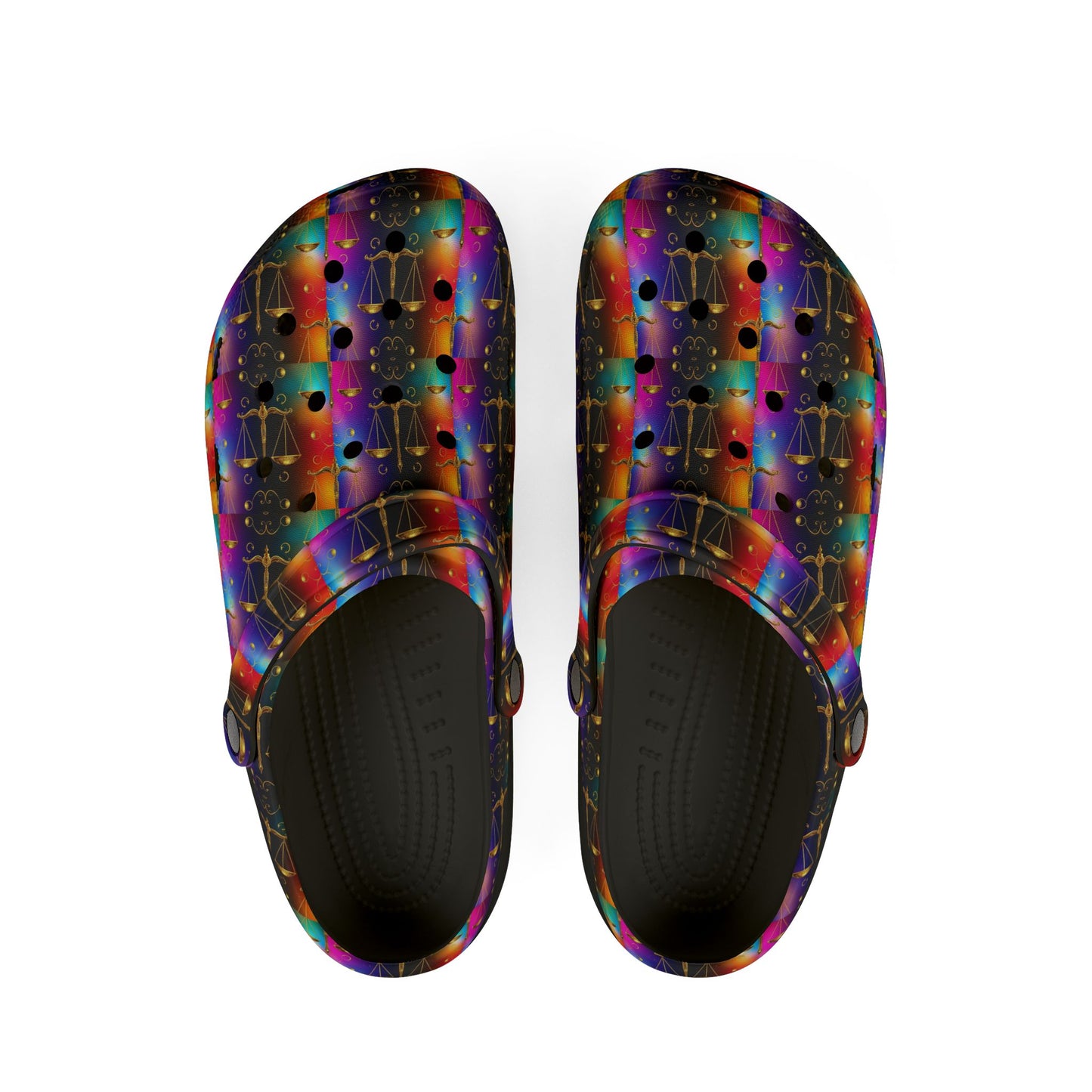 EVA Foam Rubber Shoes, (AOP), Libra, Zodiac v1, Pattern