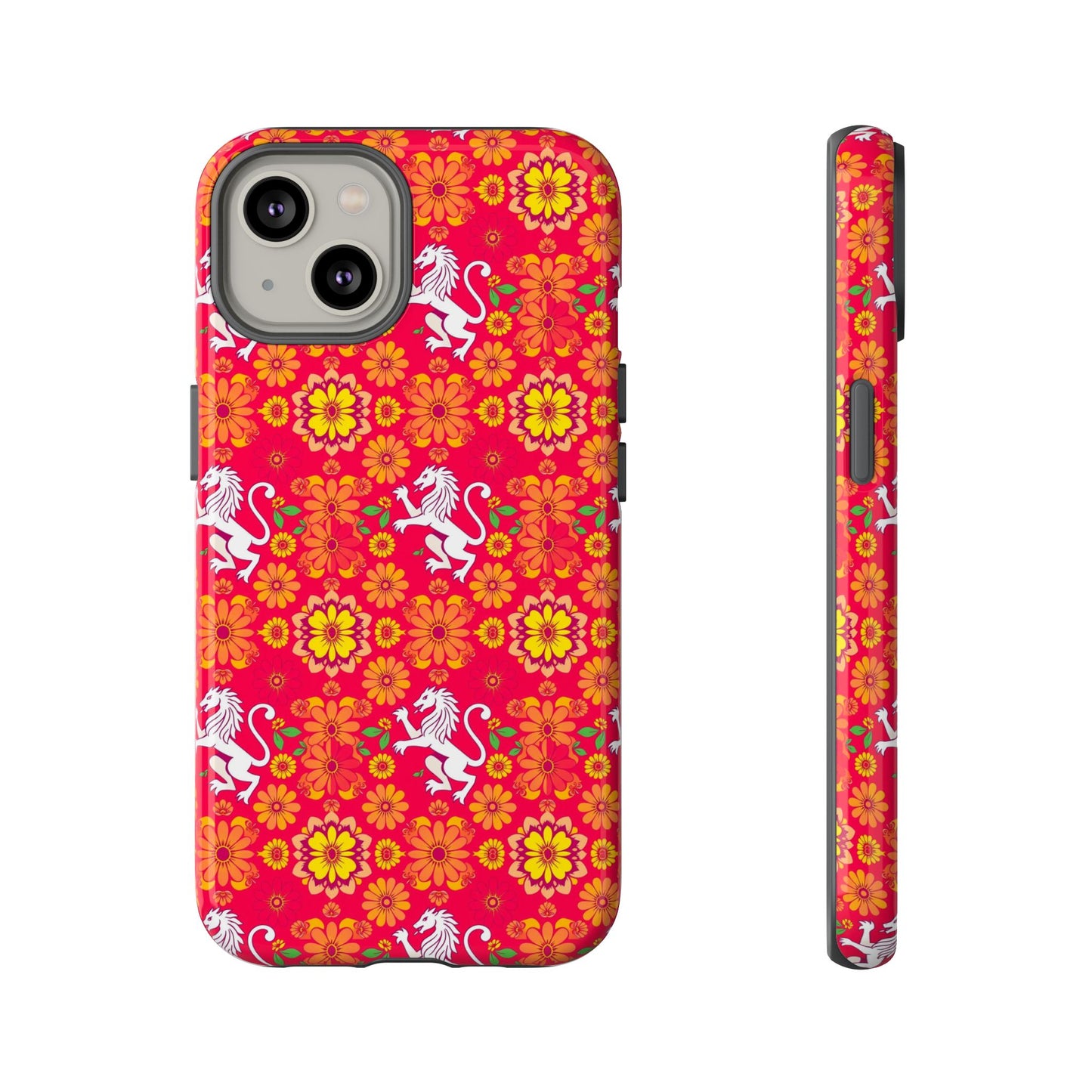 Tough Cases, Leo, Zodiac v4, Flower Pattern