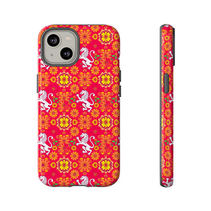 Tough Cases, Leo, Zodiac v4, Flower Pattern