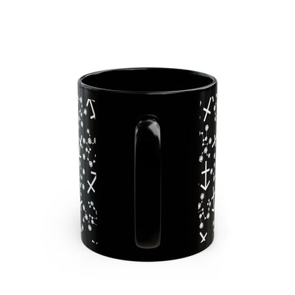 Zodiac 11oz Black Mug Sagittarius Zodiac Sign