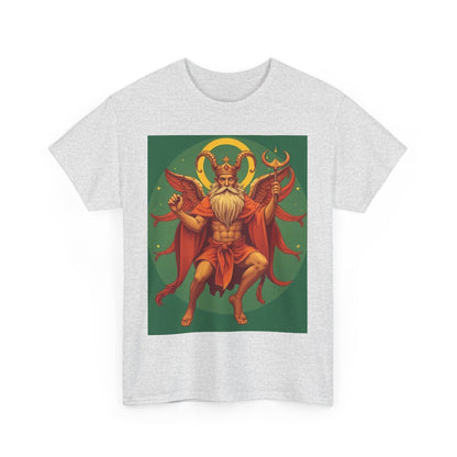 Unisex Heavy Cotton T-Shirt, Aries God, Zodiac Design