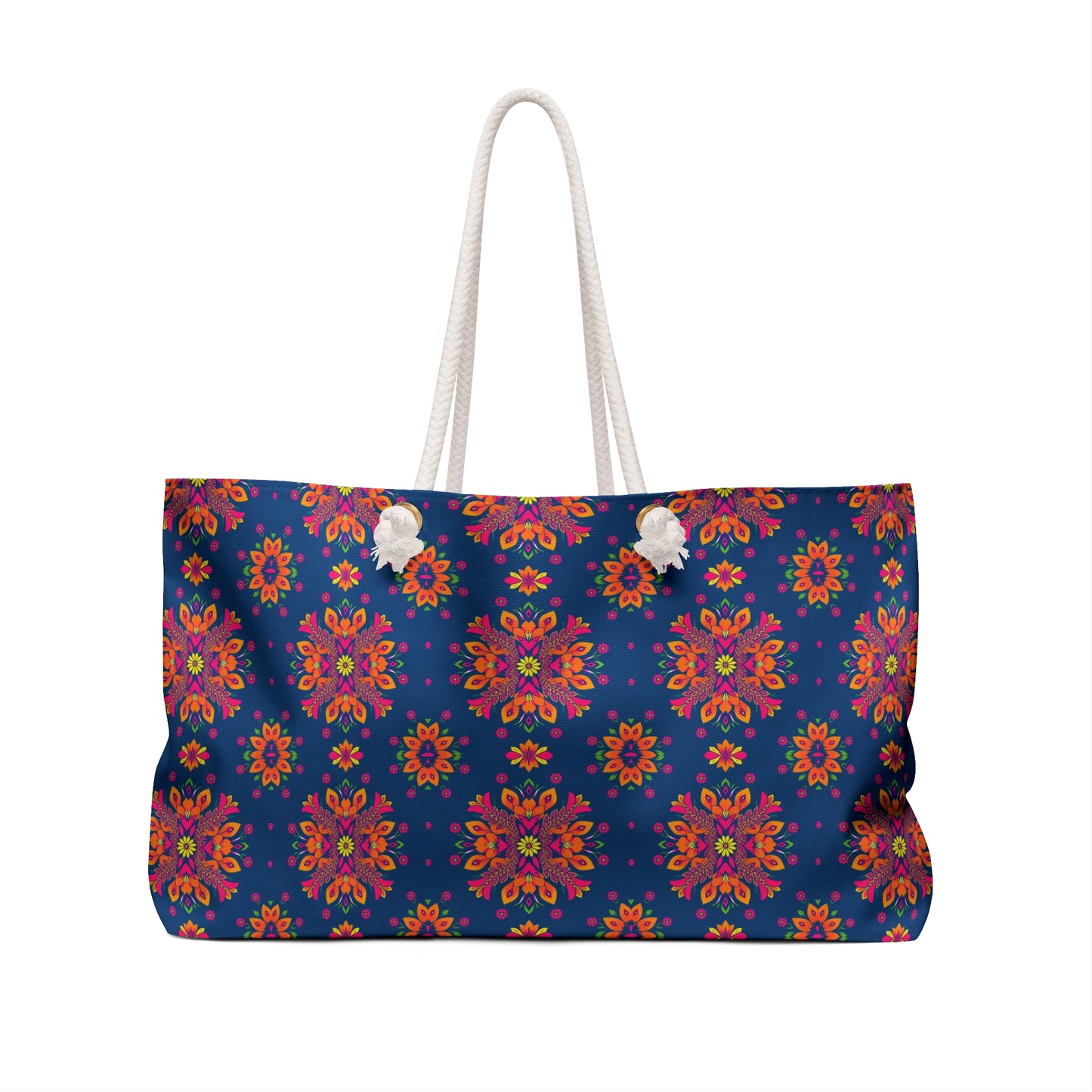 Weekender Bag, Gemini, Zodiac v2, Flower Pattern