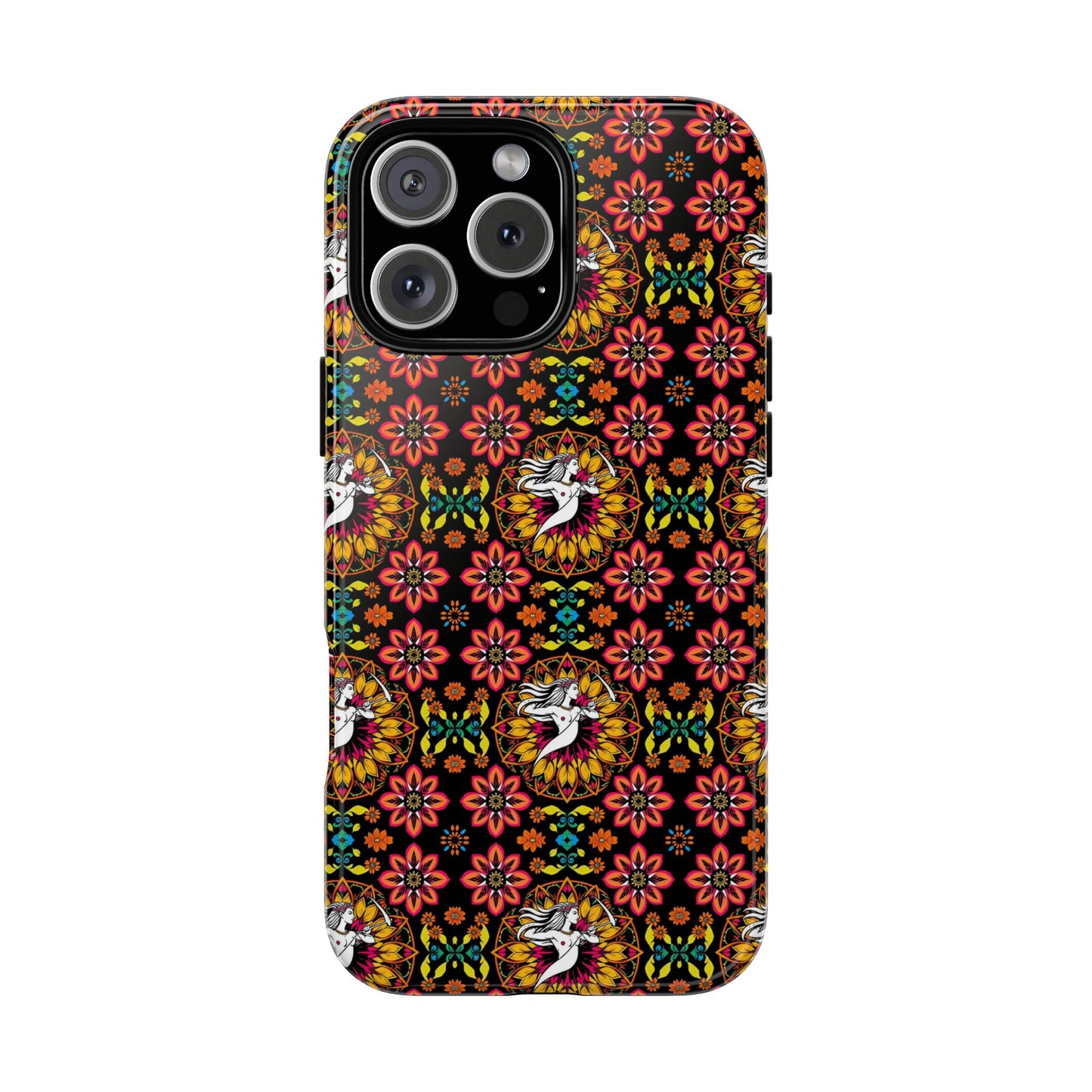 Tough Cases, Sagittarius, Zodiac v2, Flower Pattern