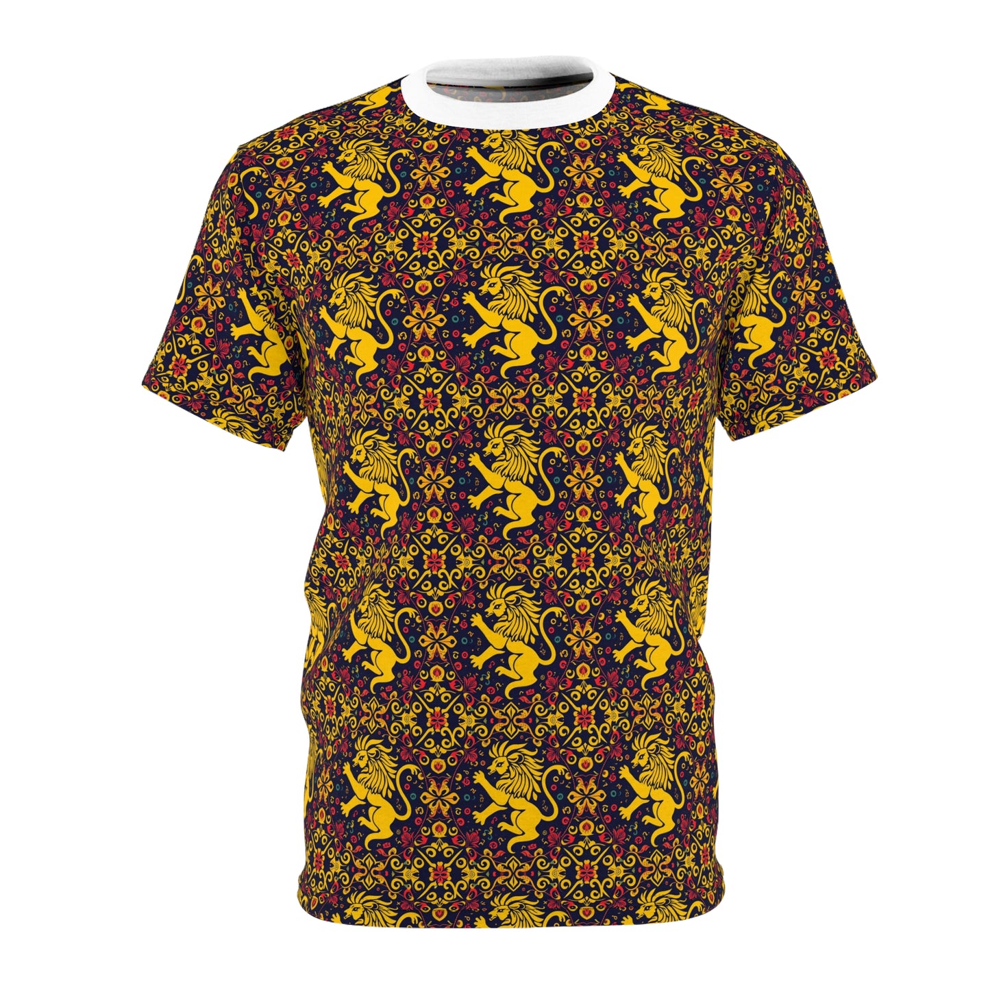 Unisex Cut & Sew T-Shirt, AOP, Leo, Zodiac, Pattern