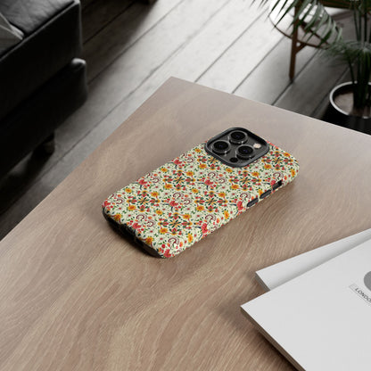 Tough Cases, Aries, Zodiac, Flower Pattern