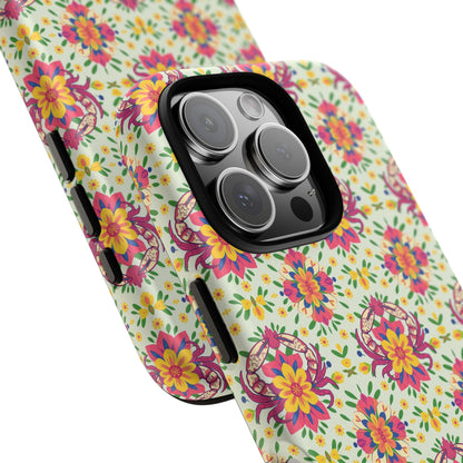 Tough Cases, Cancer, Zodiac v3, Flower Pattern