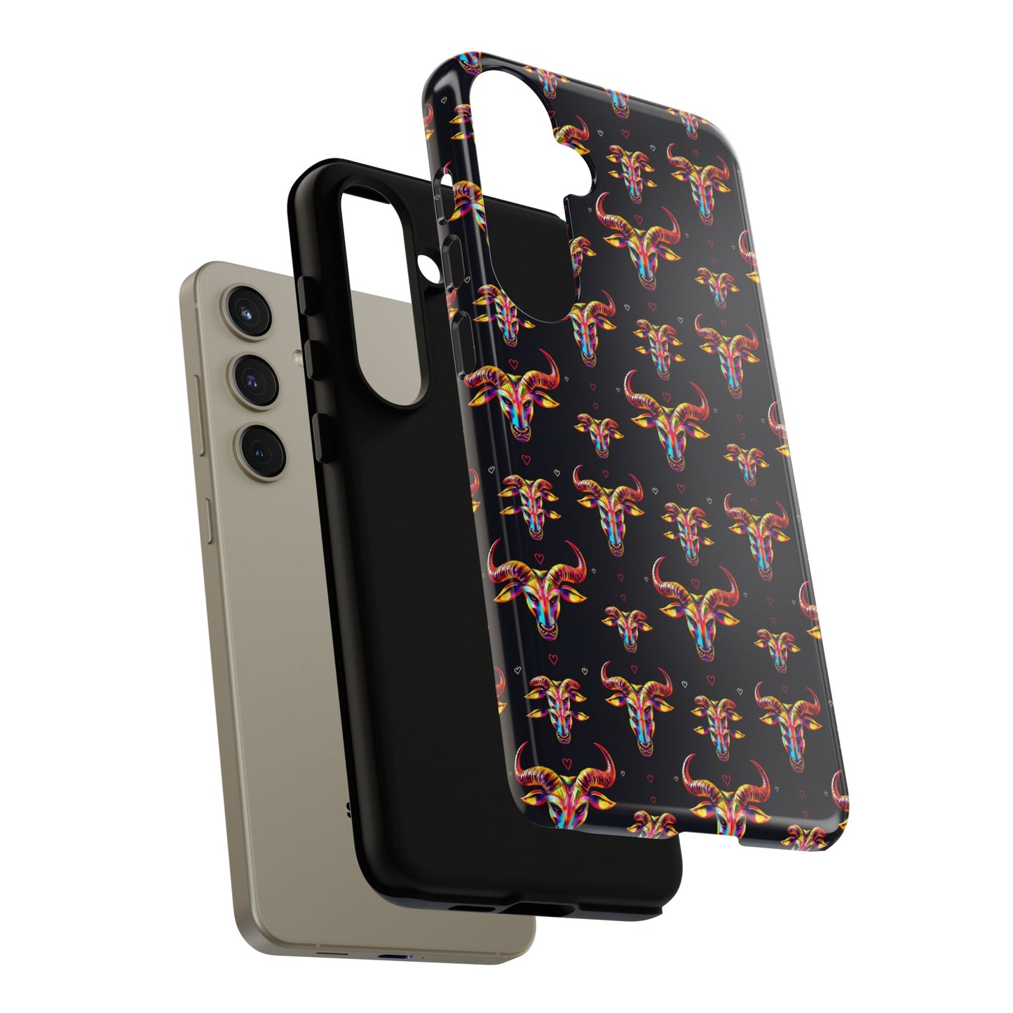 Tough Cases, Taurus, Zodiac, Metal Pattern