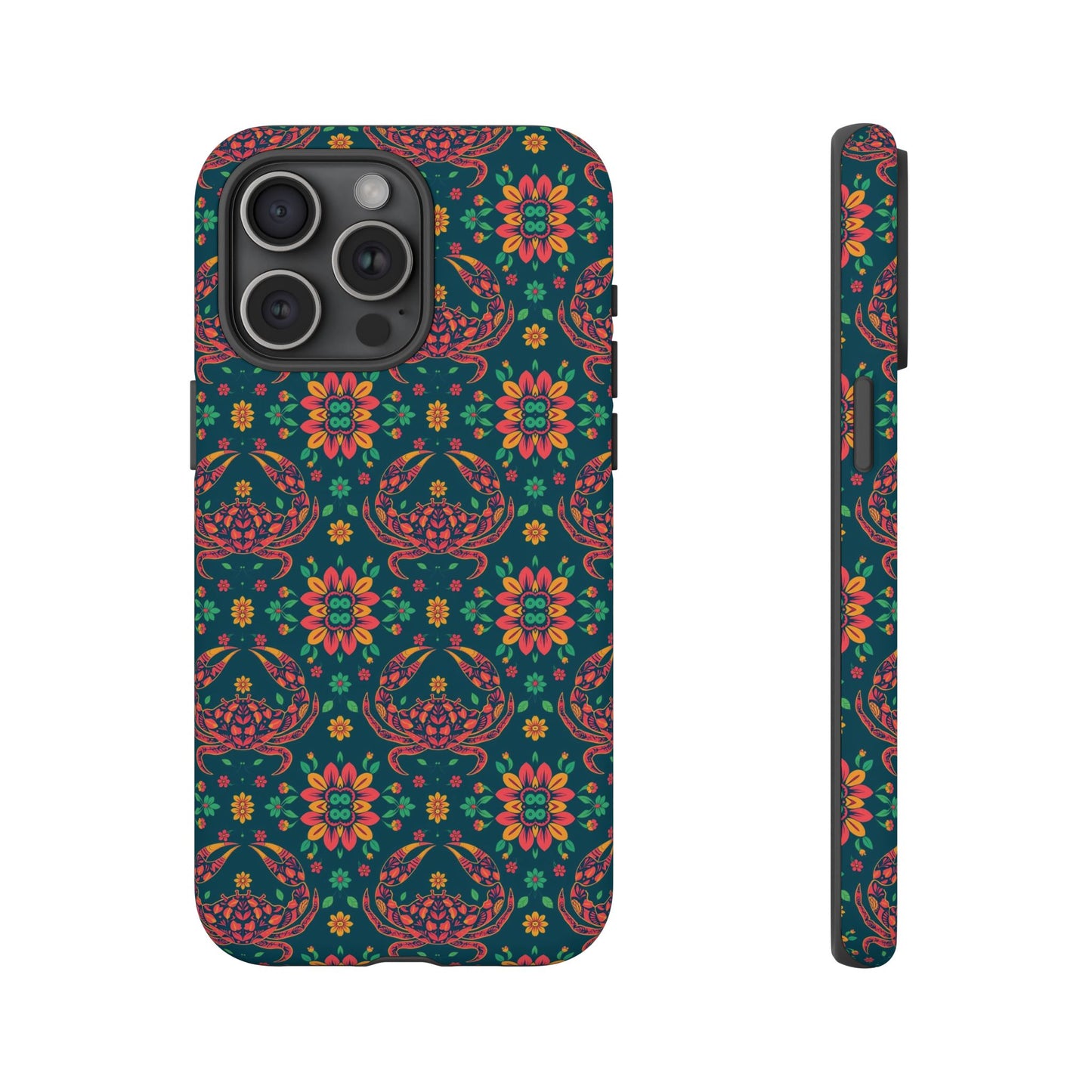 Tough Cases, Cancer, Zodiac v4, Flower Pattern