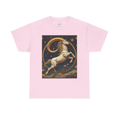 Unisex Heavy Cotton T-Shirt, Aries Animal 1v, Zodiac Design