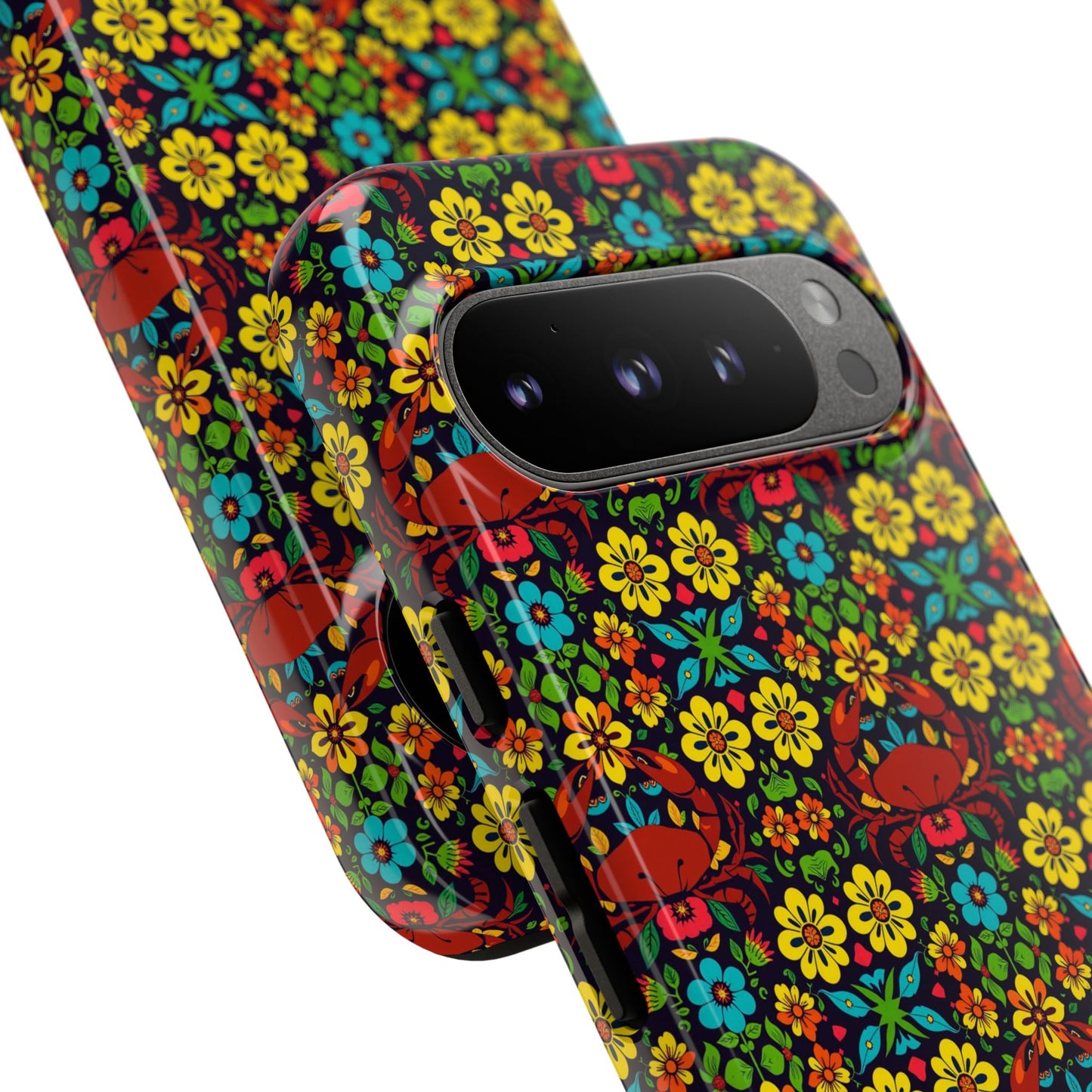 Tough Cases, Cancer, Zodiac v2, Flower Pattern
