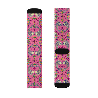 Sublimation Socks, Pisces, Zodiac v1, Jewel Pattern