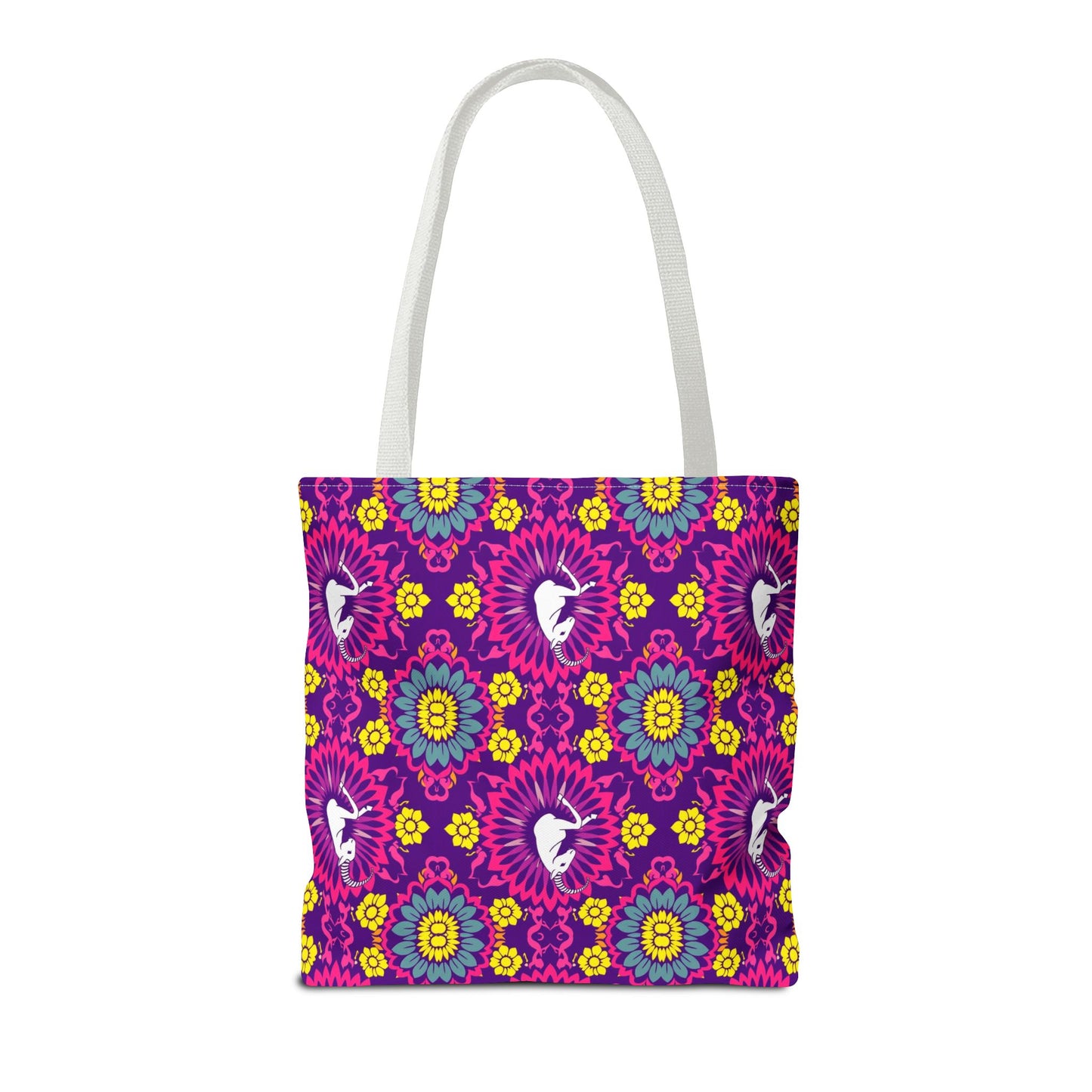Tote Bag, (AOP), Capricorn, Zodiac v5, Flower Pattern