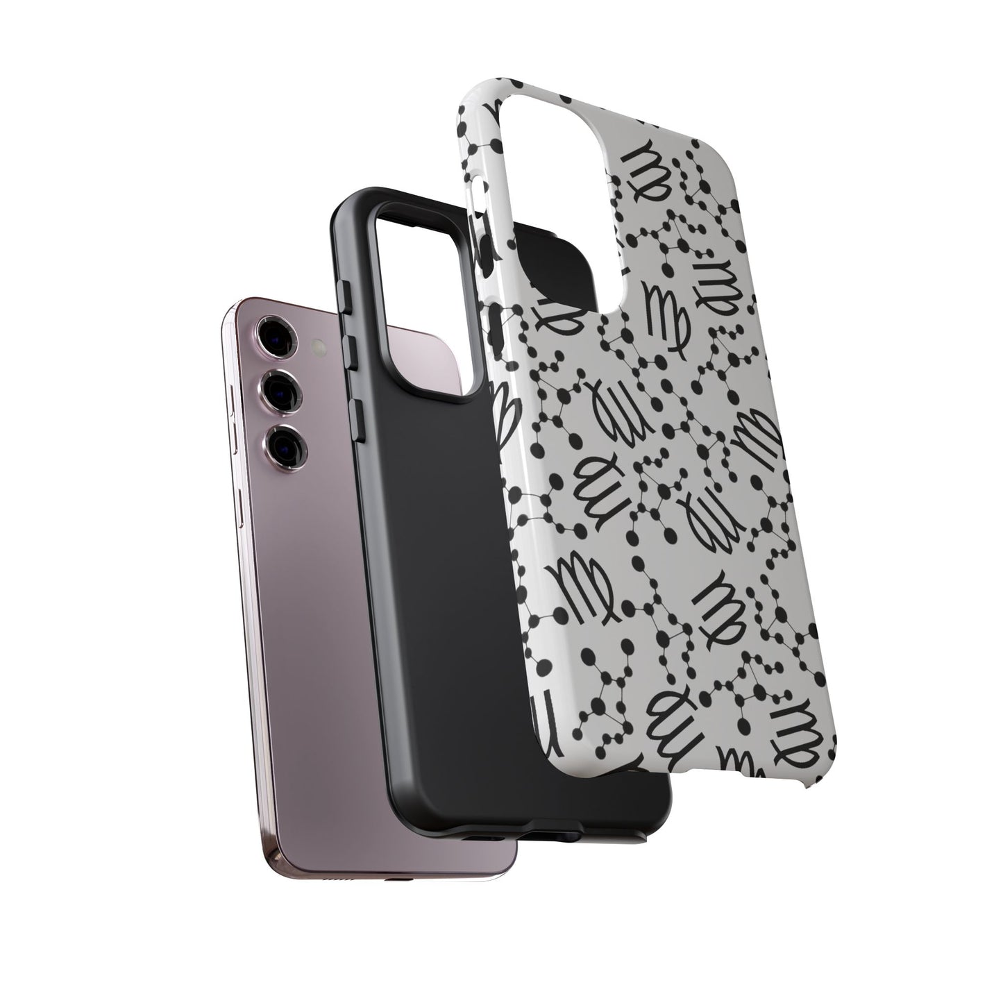 Tough Cases with the Virgo Zodiac sign for iPhone, Samsung Galaxy, and Google Pixel devices