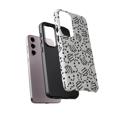 Tough Cases with the Virgo Zodiac sign for iPhone, Samsung Galaxy, and Google Pixel devices