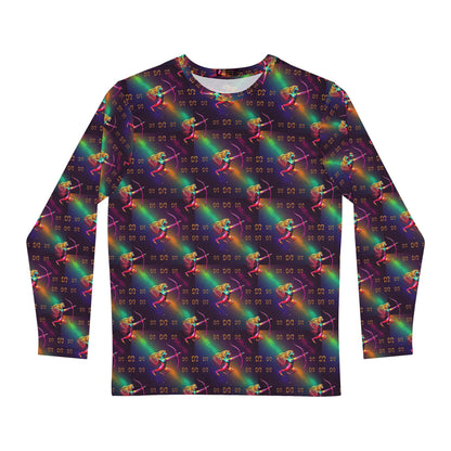 Men's Long Sleeve Shirt, (AOP), Sagittarius, Zodiac v1, Pattern