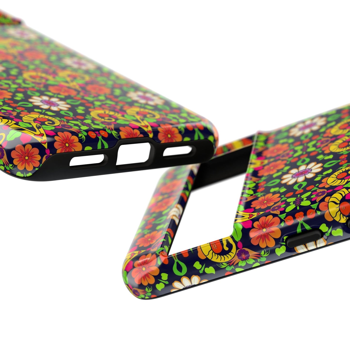 Tough Cases, Aries, Zodiac v4, Flower Pattern