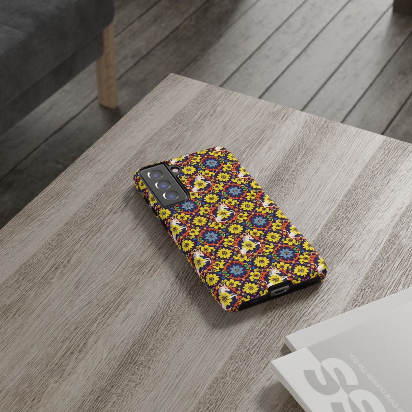 Tough Cases, Aquarius, Zodiac v3, Flower Pattern
