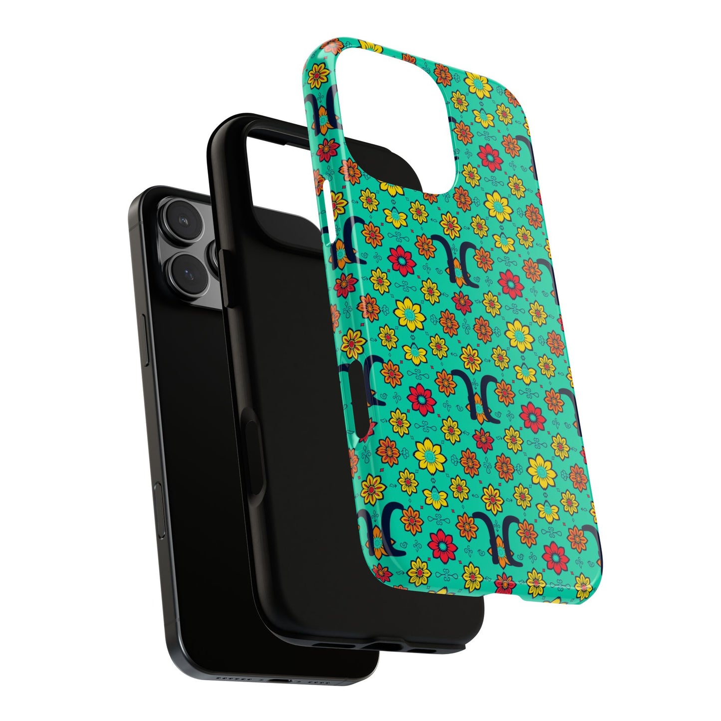 Tough Cases, Aquarius, Zodiac v2, Flower Pattern