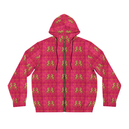 Full-Zip Hoodie (AOP), Gemini, Zodiac v3, Pattern