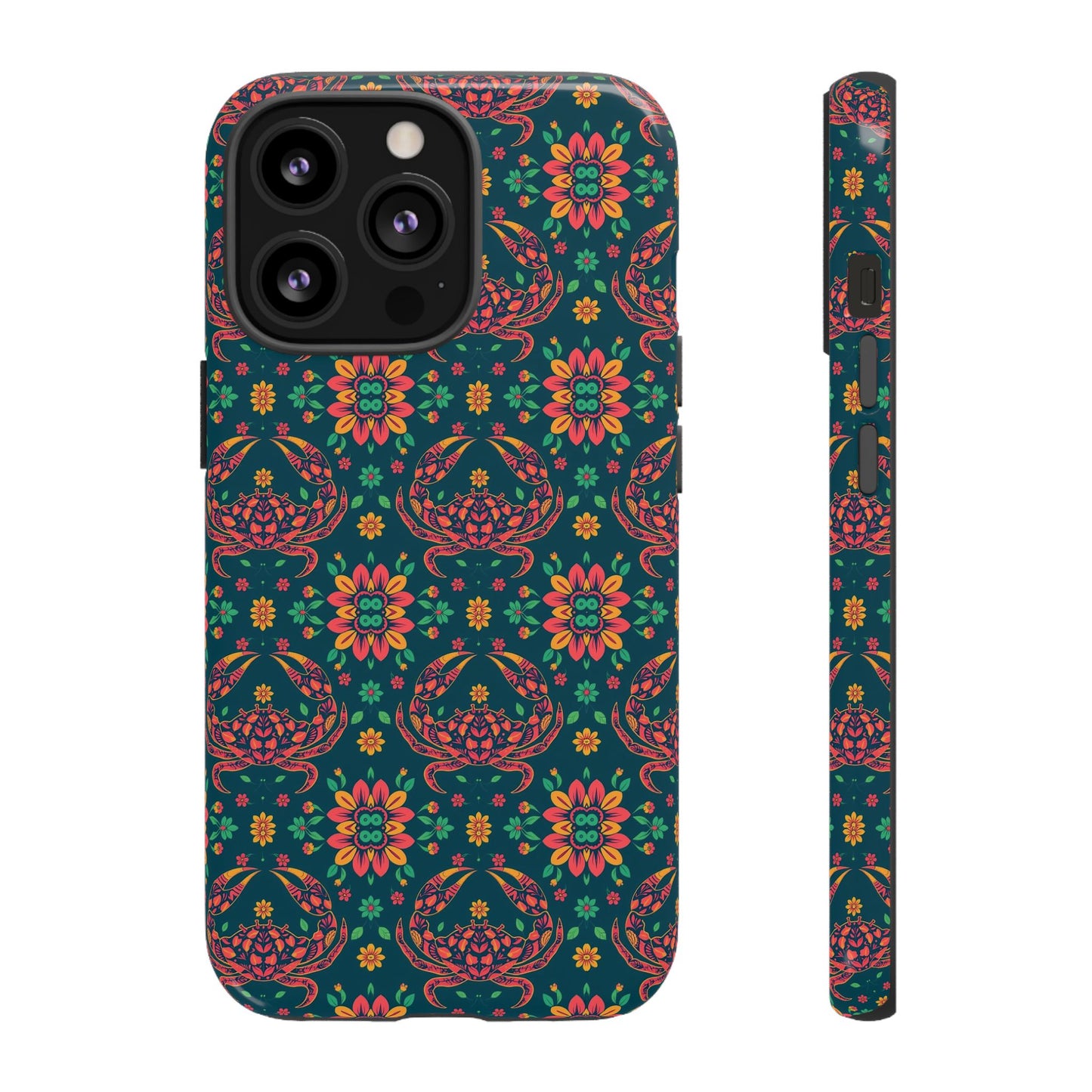 Tough Cases, Cancer, Zodiac v4, Flower Pattern