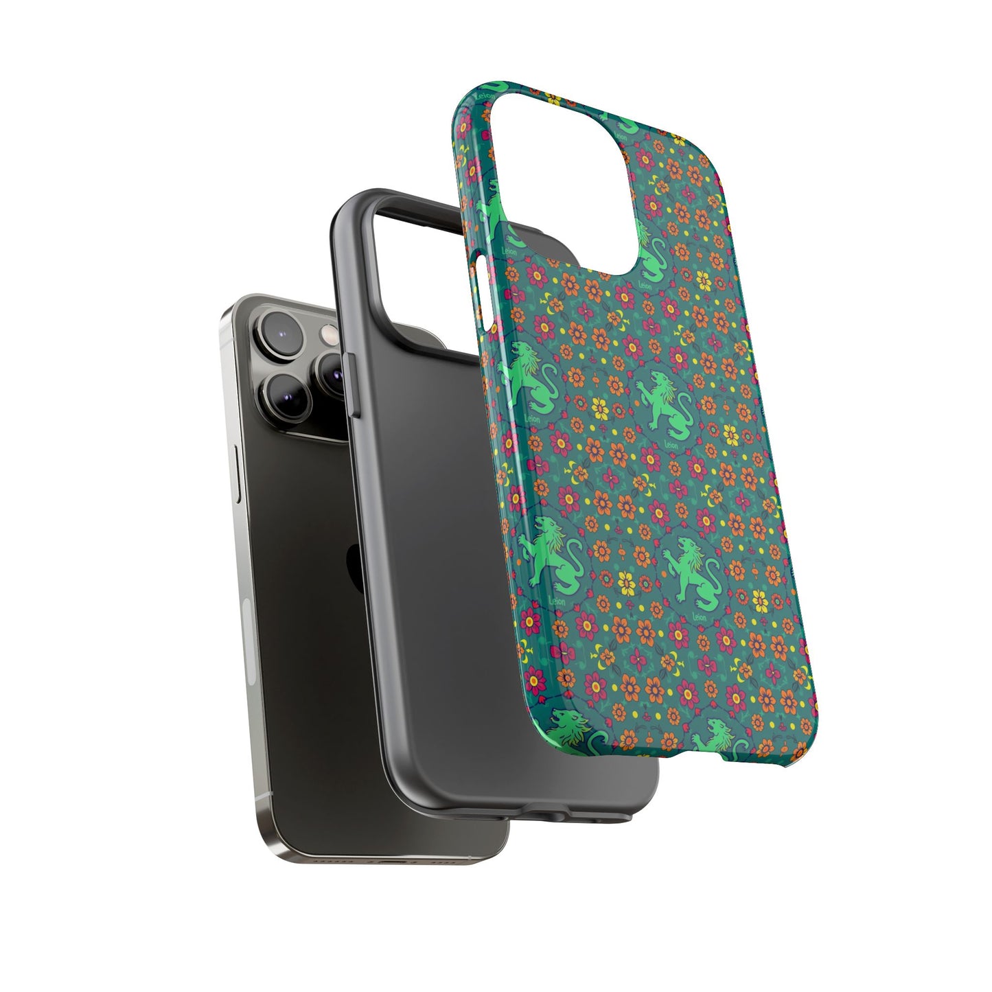 Tough Cases, Leo, Zodiac v3, Flower Pattern