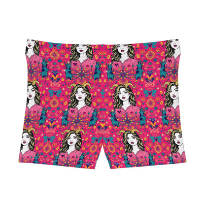 Women's Shorts, (AOP), Capricorn, Zodiac, Sexy Pattern