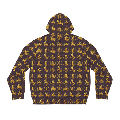 Full-Zip Hoodie (AOP), Capricorn, Zodiac, Pattern
