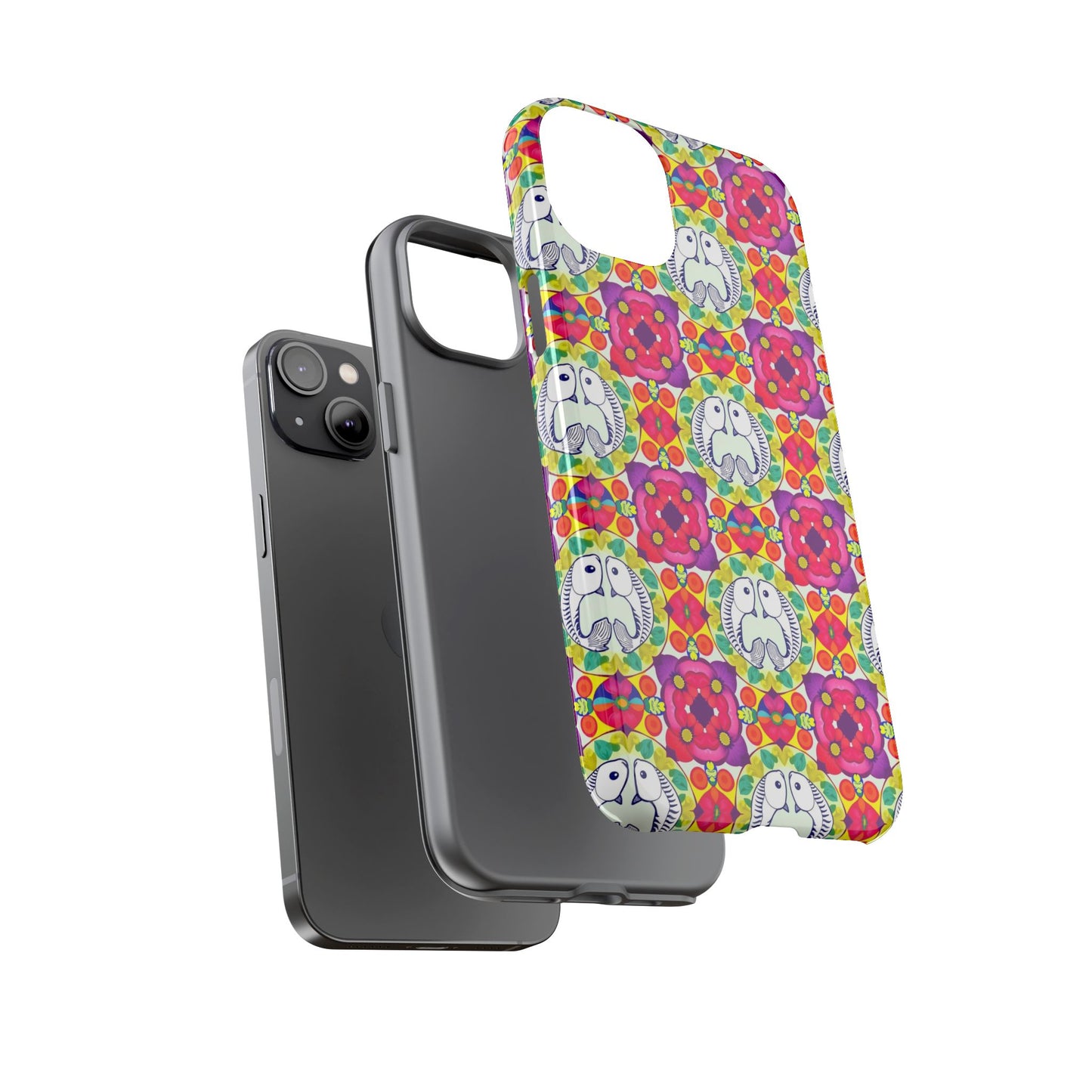 Tough Cases, Pisces, Zodiac v2, Flower Pattern