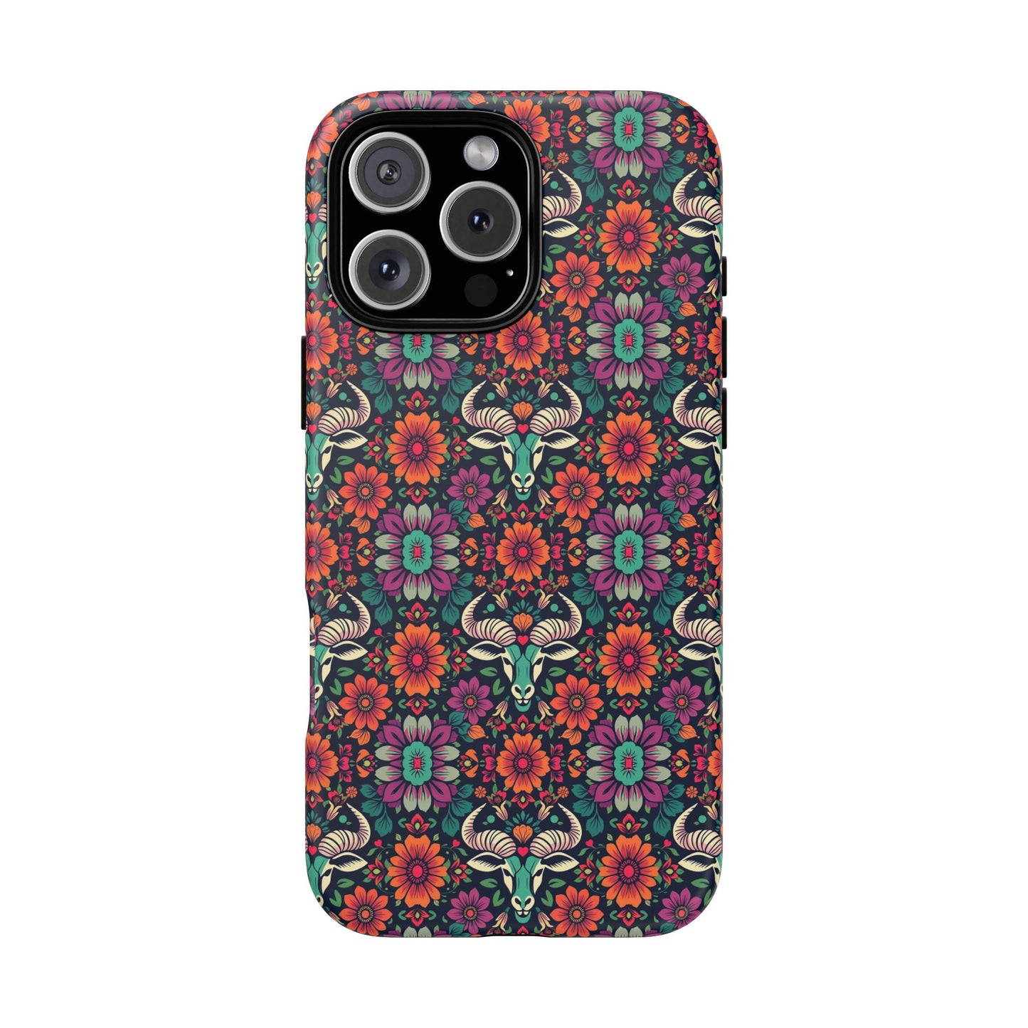 Tough Cases, Taurus, Zodiac v4, Flower Pattern