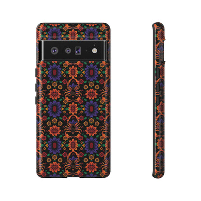Tough Cases, Scorpio, Zodiac, Flower Pattern